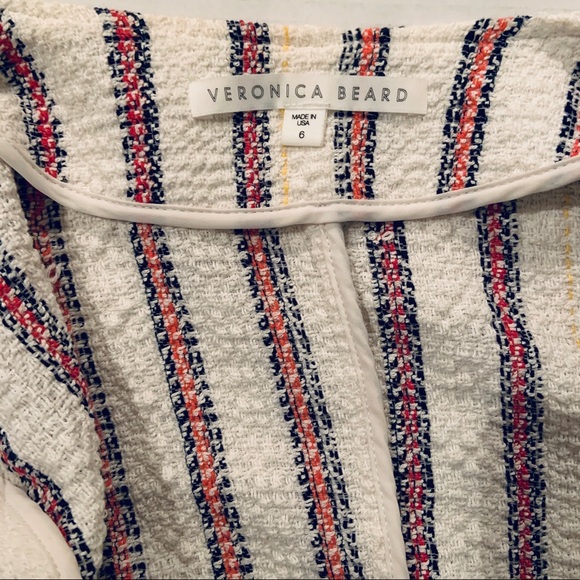 Veronica Beard Stripe Tweed Moto Jacket - Picture 12 of 15